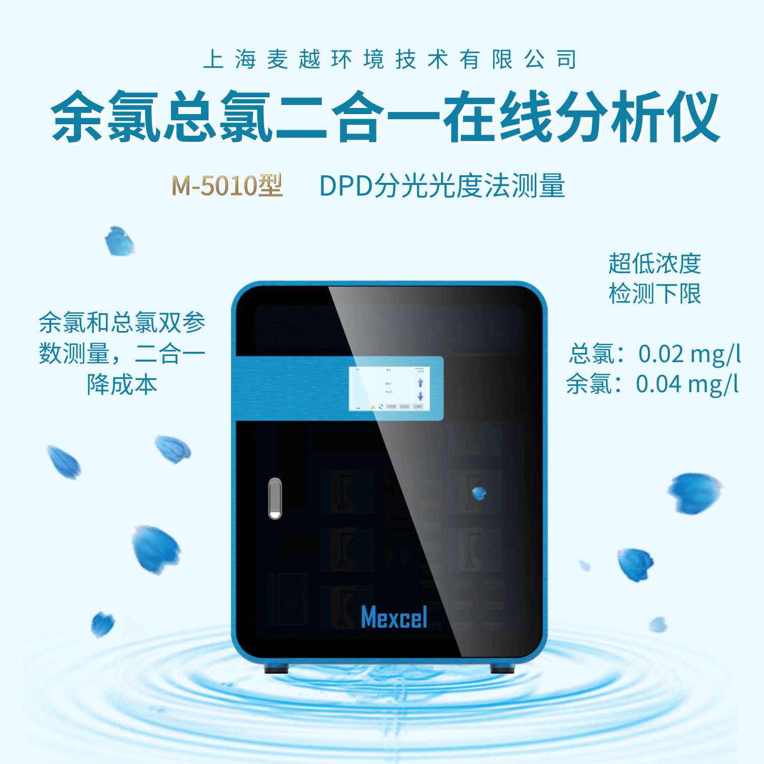 余氯分析儀總氯測(cè)定儀，余氯總氯二合一在線分析儀